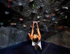 woman climing